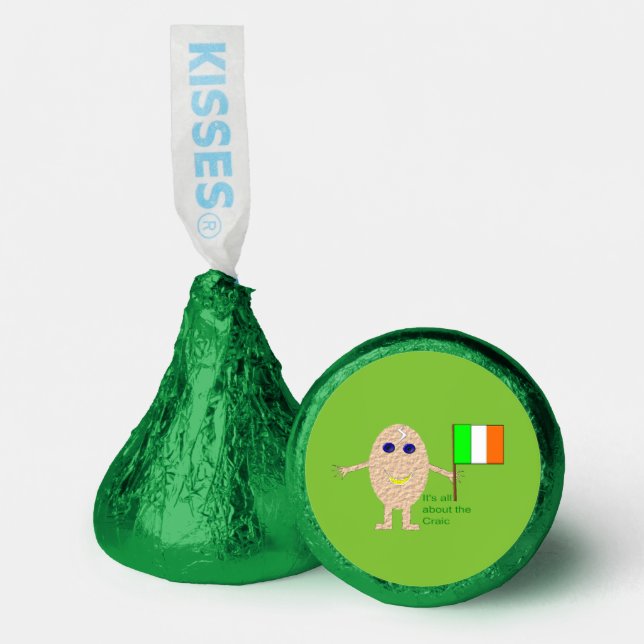 Patriotic Irish Egg All About the Craic Hershey®'s Kisses® (Front)