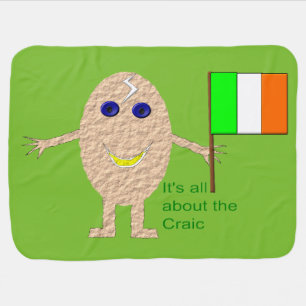 Patriotic Irish Egg Baby Blanket