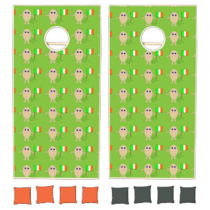 Patriotic Irish Egg Cornhole Set