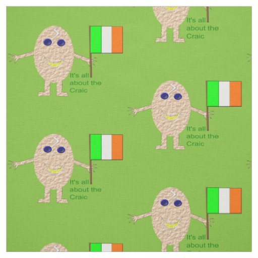 Patriotic Irish Egg Craft Fabric