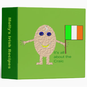 Patriotic Irish Egg Custom Recipe Binder