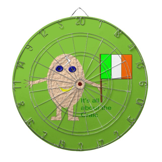 Patriotic Irish Egg Dart Board (Front)