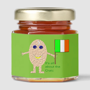 Patriotic Irish Egg Honey Jar Favors