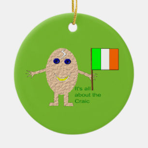 Patriotic Irish Egg Ornament