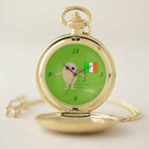 Patriotic Irish Egg Pocket Watch