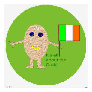 Patriotic Irish Egg Wall Decal