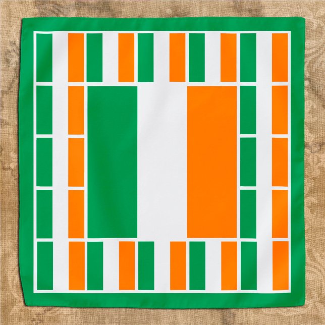 Patriotic Irish Flag Bandana, fashion Ireland Bandana (Creator Uploaded)