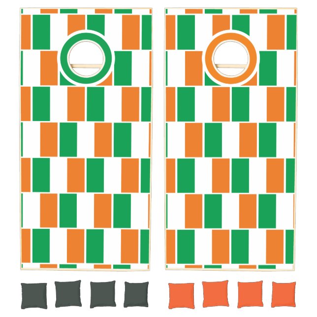 Patriotic IRISH FLAG Cornhole Set (Set)