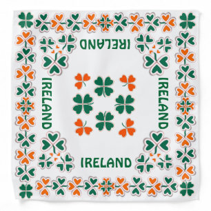 Patriotic Irish Shamrock Design Bandana