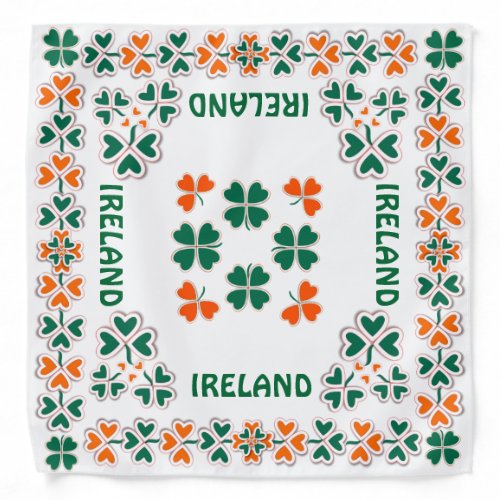 Patriotic Irish Shamrock Design Bandana