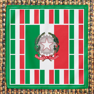 Patriotic Italian Flag Bandana, fashion Italy Bandana
