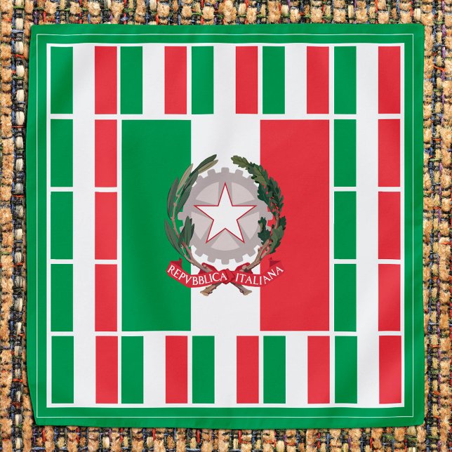 Patriotic Italian Flag Bandana, fashion Italy Bandana (Creator Uploaded)