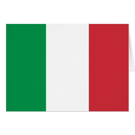Patriotic Italian Flag Cards (Front Horizontal)