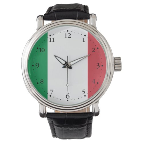 Patriotic Italian Flag Watch