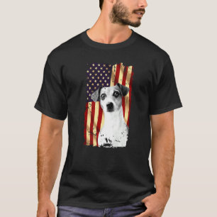 Patriotic Jack Russell Terrier Usa Flag July 4th D T-Shirt