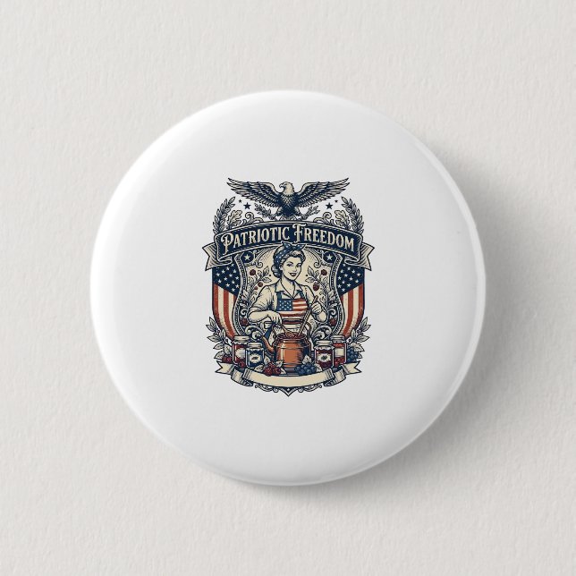 Patriotic Jam Maker Button (Front)