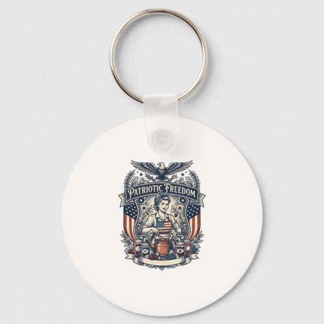 Patriotic Jam Maker Keychain (Front)