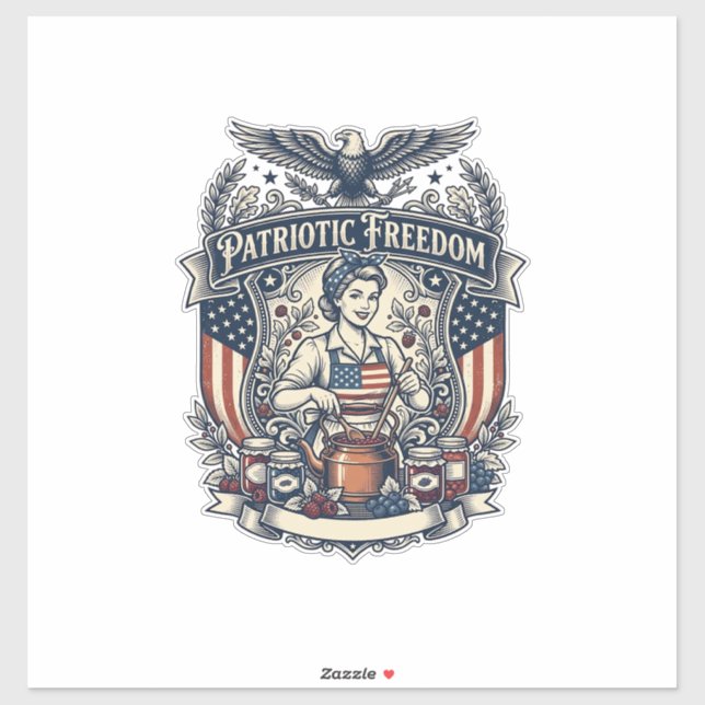 Patriotic Jam Maker Sticker (Sheet)