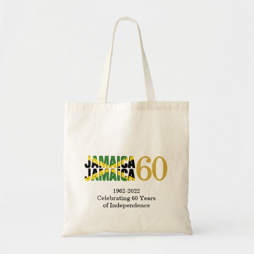 Patriotic JAMAICA 60th Anniversary Independence Tote Bag