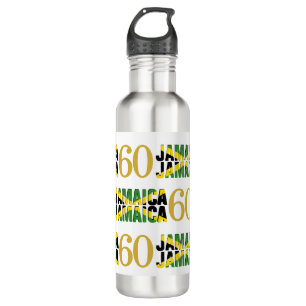 Patriotic JAMAICA 60th Anniversary Stainless Steel Water Bottle