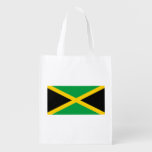 Patriotic Jamaica Flag Grocery Bag at Zazzle