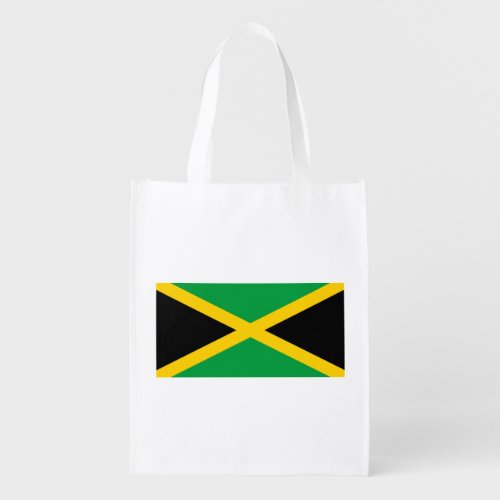 Patriotic Jamaica Flag Grocery Bag