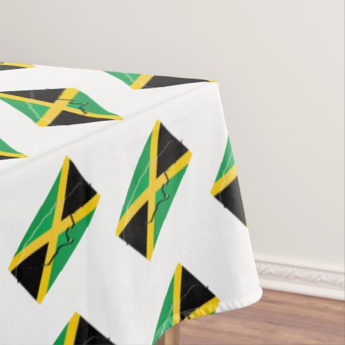 Patriotic Jamaica Flag Tablecloth