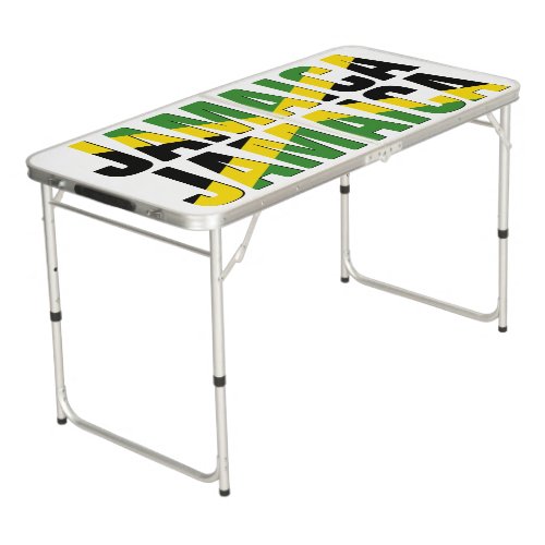 Patriotic JAMAICA JAMAICA Beer Pong Table