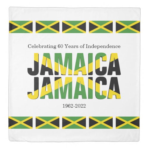 Patriotic JAMAICA JAMAICA Duvet Cover