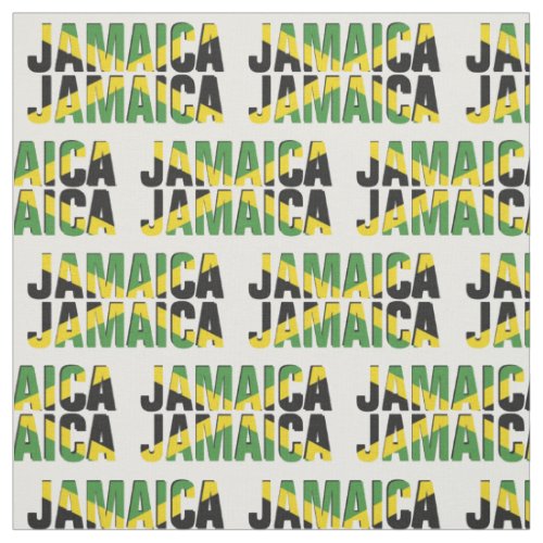 Patriotic JAMAICA JAMAICA Fabric
