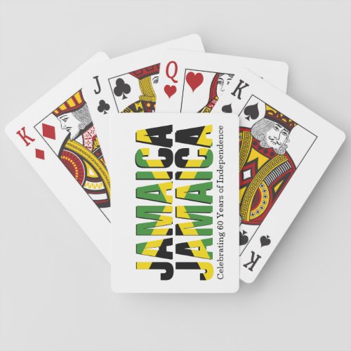 Patriotic JAMAICA JAMAICA Poker Cards