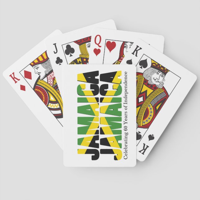 Patriotic JAMAICA JAMAICA Poker Cards (Back)