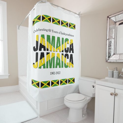 Patriotic JAMAICA JAMAICA Shower Curtain