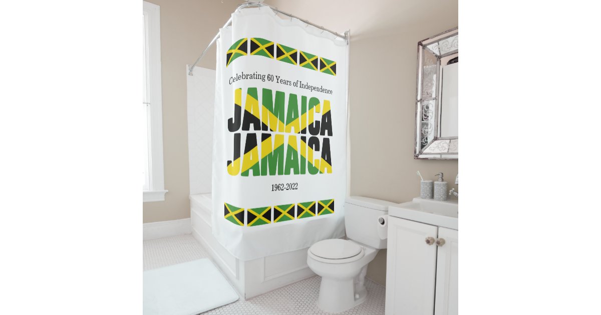 Patriotic JAMAICA JAMAICA Shower Curtain Zazzle