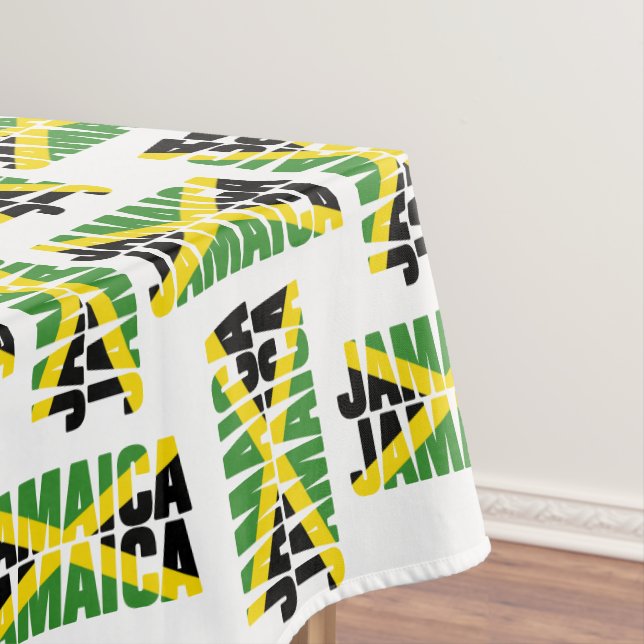Patriotic JAMAICA JAMAICA Tablecloth (In Situ)