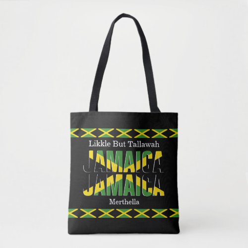 Patriotic JAMAICA JAMAICA Tote Bag