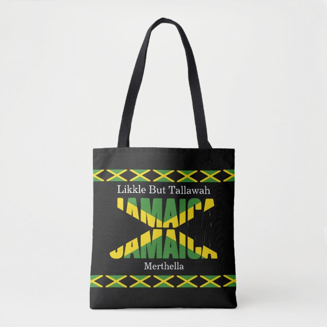 Patriotic JAMAICA JAMAICA Tote Bag (Front)