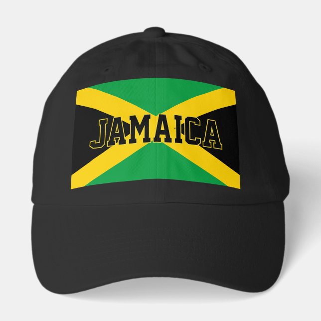 Patriotic Jamaican Flag Customisable Hat (Front)