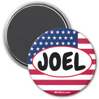 Patriotic JOEL magnet