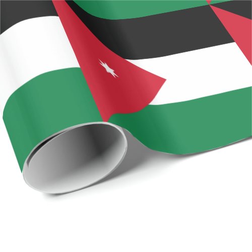 Patriotic Jordan Flag Wrapping Paper