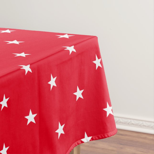  Patriotic July 4th Cloth Tablecloth (In Situ)