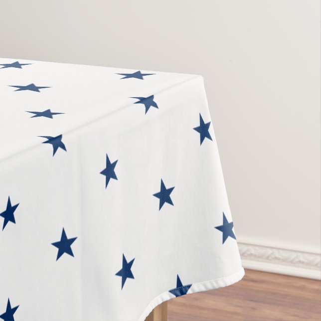  Patriotic July 4th Cloth Tablecloth (In Situ)