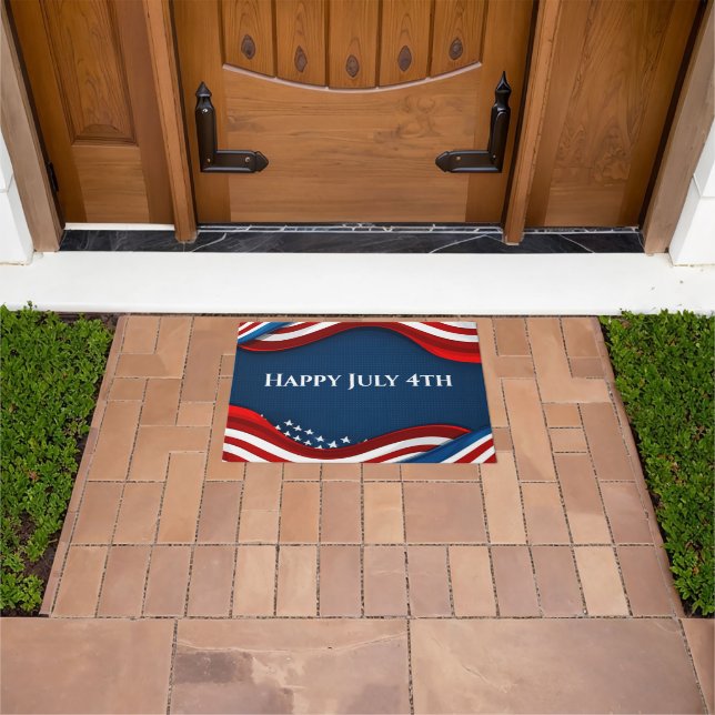 Patriotic July 4th Doormat (Outdoor)