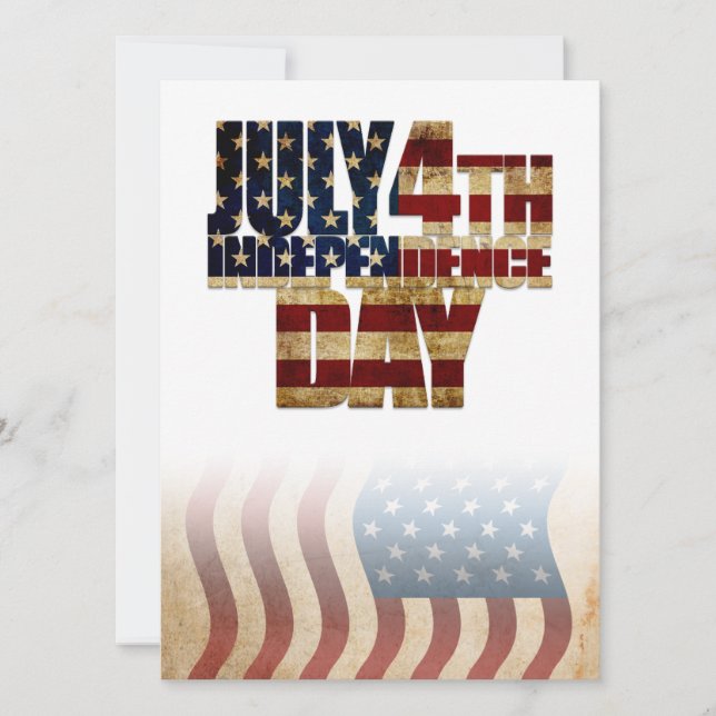 Patriotic July 4th Flag Design (Front)