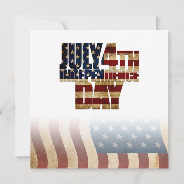 Patriotic July 4th Flag Design (Front)