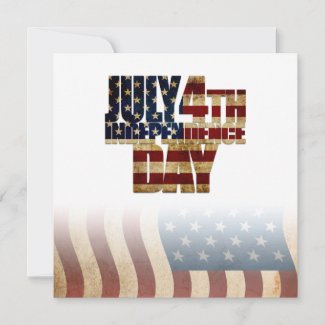 Patriotic July 4th Flag Design