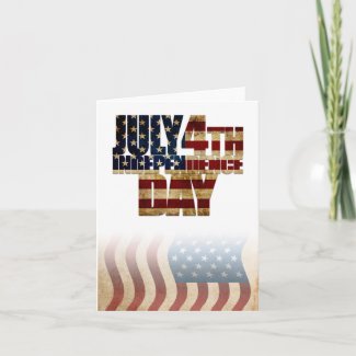Patriotic July 4th Flag Design
