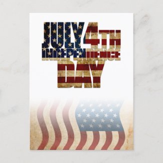 Patriotic July 4th Flag Design