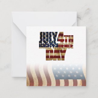 Patriotic July 4th Flag Design