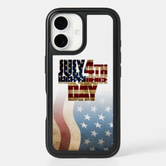 Patriotic July 4th Flag Design Otterbox iPhone Case
